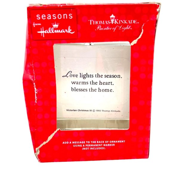 Hallmark Ornament Thomas Kinkade Holiday Painter of Light 1993 Snowman Christmas - Picture 3 of 6